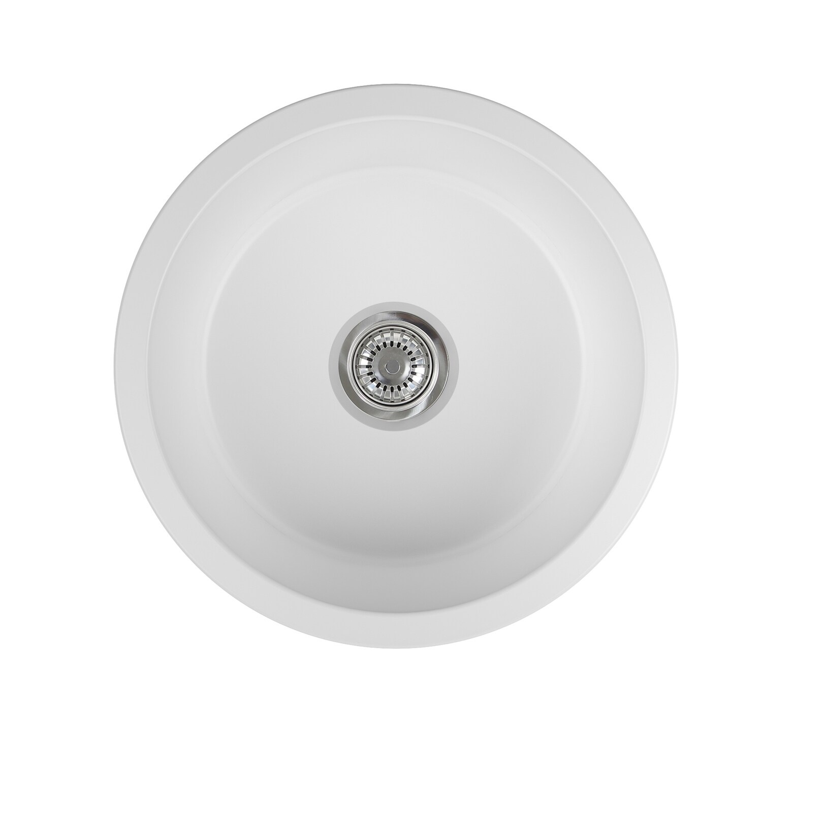 Shop Yorkshire Bar Undermount Fireclay 18 5 In Round Kitchen Sink