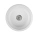 preview thumbnail 4 of 3, Yorkshire Bar Undermount Fireclay 18.5 in. Round Kitchen Sink with Grid and Strainer in White