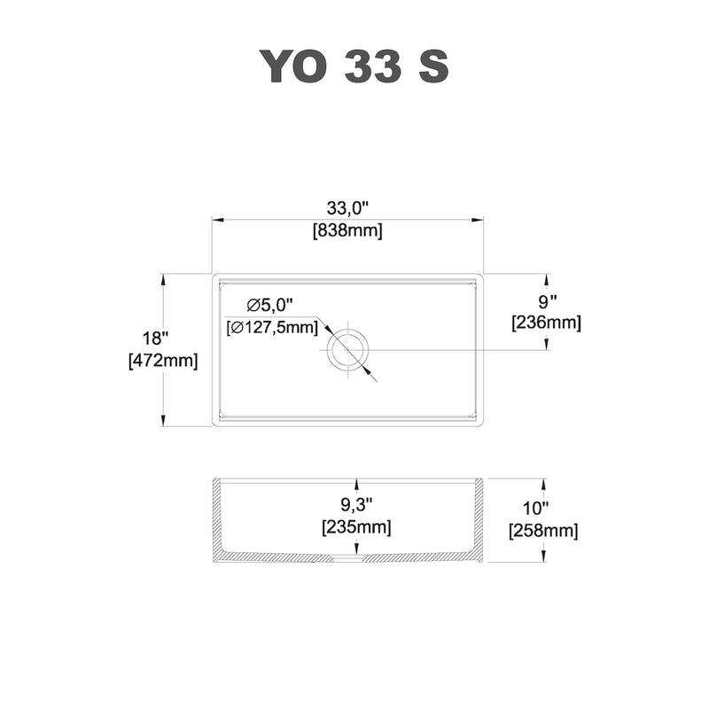 Yorkshire Farmhouse White Fireclay Kitchen Sink with Cutting Board