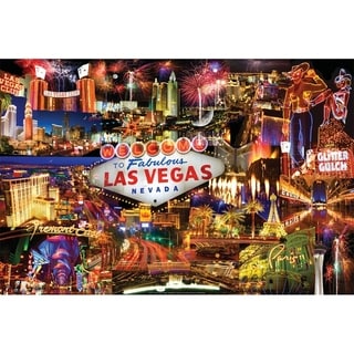 CANVAS Las Vegas Collage of Photographs and Landmarks - Bed Bath ...