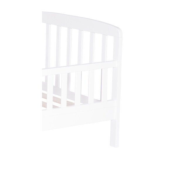 girls white wooden bed