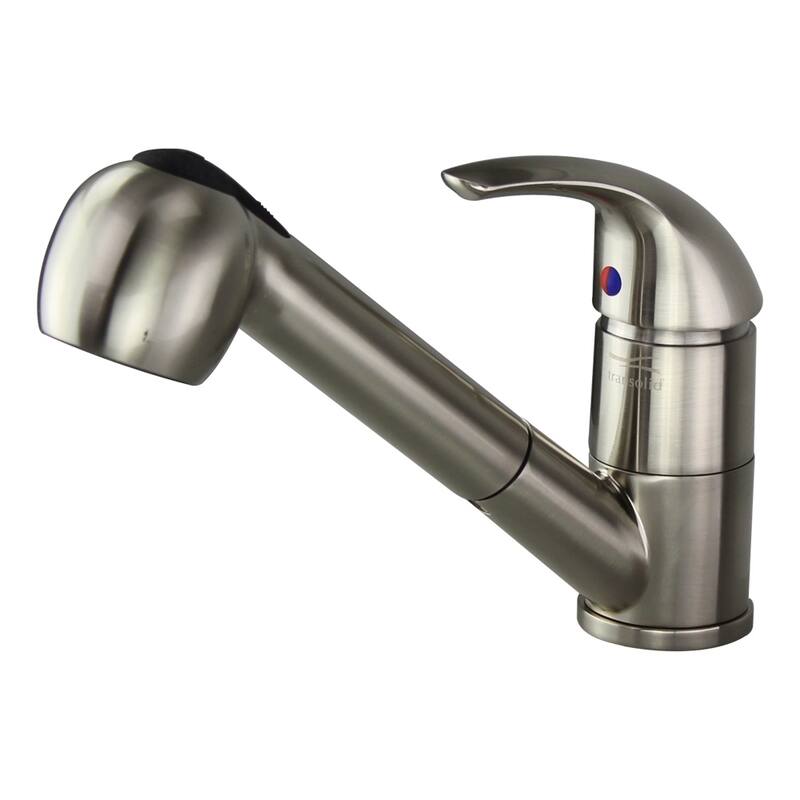 Transolid Beckett Pull Out Kitchen Faucet with Single Handle - 2.13" x 7.09" x 7"