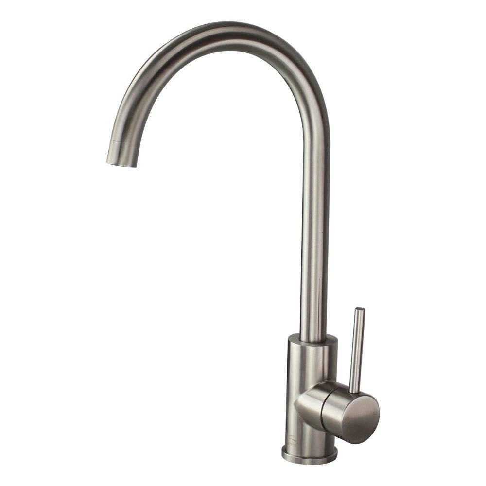 Transolid Cameron Kitchen Faucet with Single Handle with Deck Plate - 2.13" x 8.27" x 15.16"