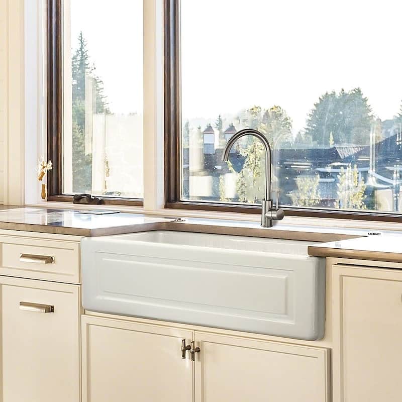 Transolid Cameron Kitchen Faucet with Single Handle with Deck Plate - 2.13" x 8.27" x 15.16"