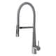 preview thumbnail 11 of 11, Transolid Bell'arte 1.8GPM Pull Down Kitchen Faucet - 2" x 7.88" x 21.06" Polished Chrome/Gray