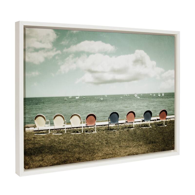 DesignOvation Sylvie Door County Framed Canvas By F2 Images