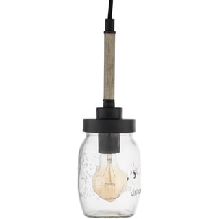 Artistic Weavers Ebro Glass Mason Jar 1-light Pendant - 15.75" x 11" x 11"
