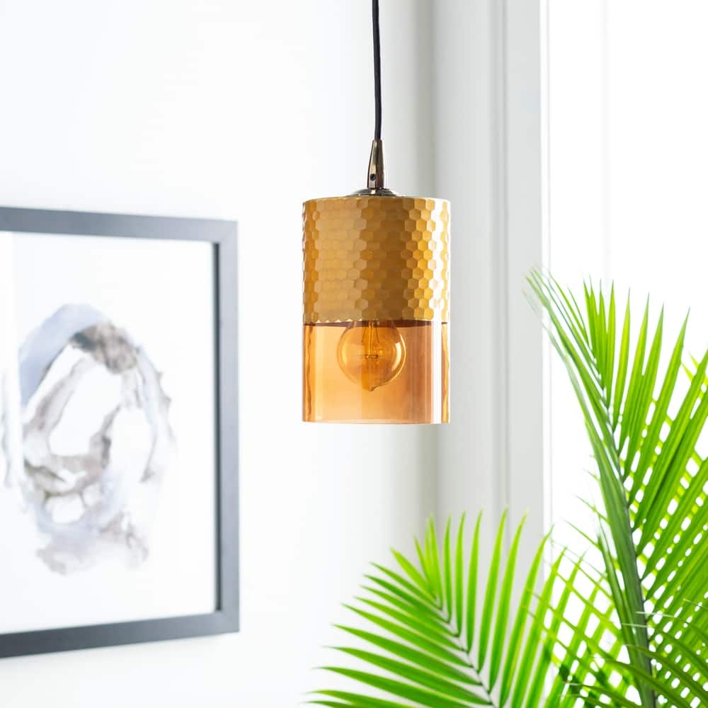 Faxin Eclectic Translucent 1-light Pendant - 12" x 16.5" x 16.5"