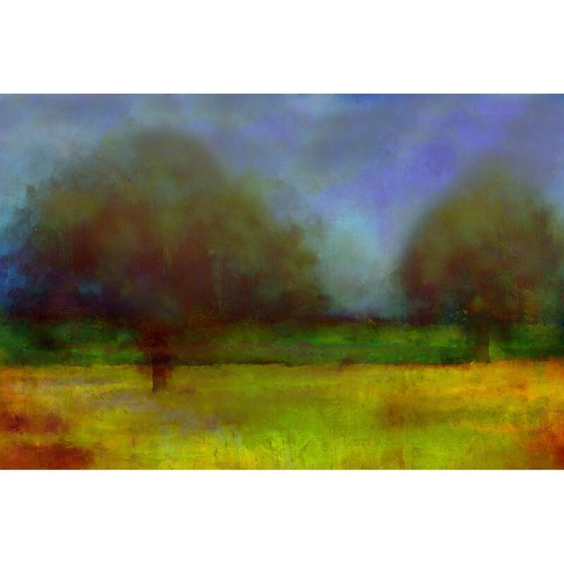CANVAS Watercolor Landscape Abstract III by Cliff Warner Art Painting Reproduction