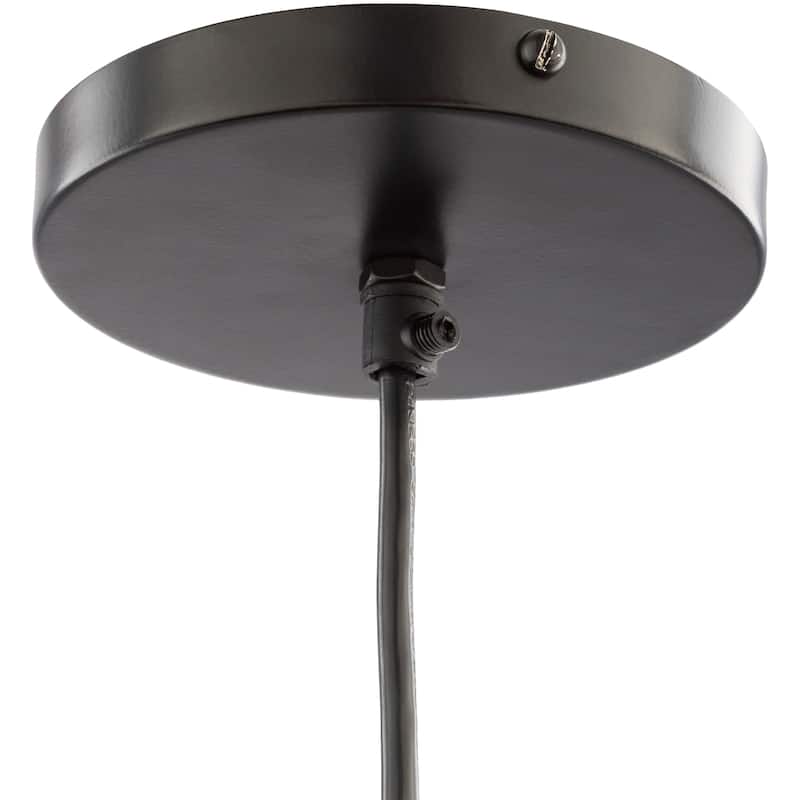 Artistic Weavers Elko Farmhouse Punched Metal 1-Light Pendant - 6.1"H x 5.4"W x 5.4"D