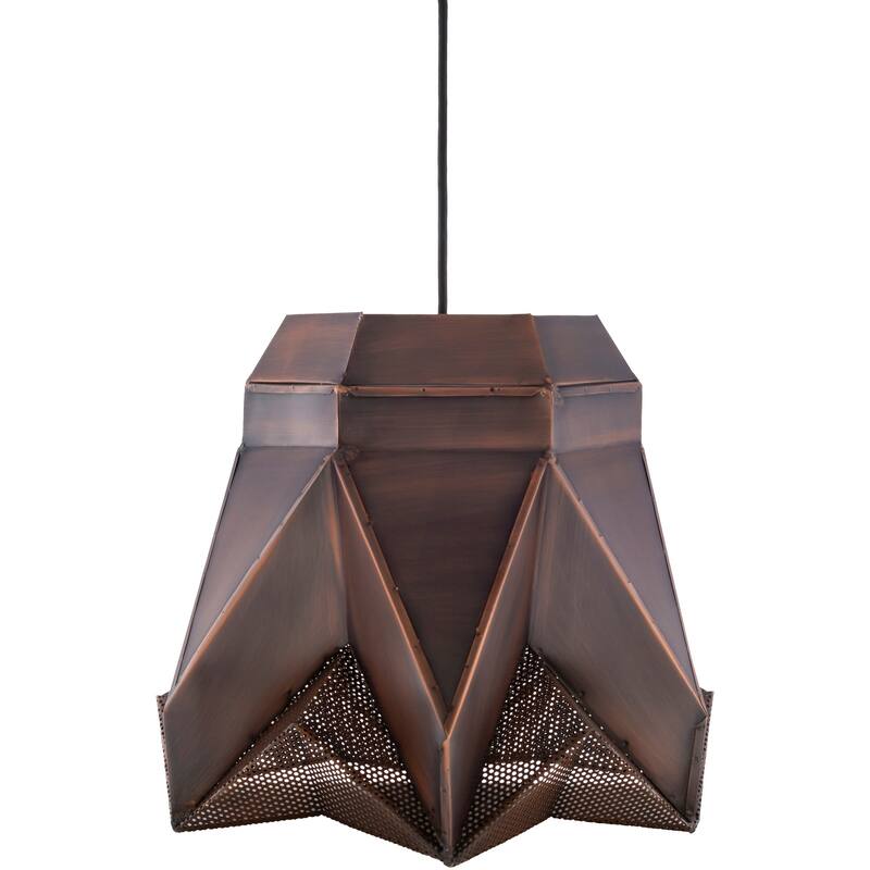 Neola Antiqued Mid-Century Modern 1-light Pendant