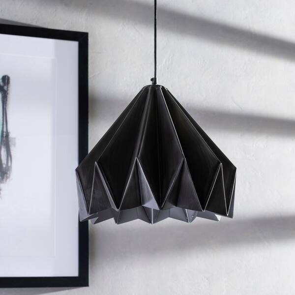 Neola Folded Mid-Century Modern 1-light Pendant - 10" x 5.75" x 5.75"