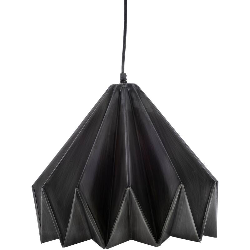 Neola Folded Mid-Century Modern 1-light Pendant - 10" x 5.75" x 5.75"