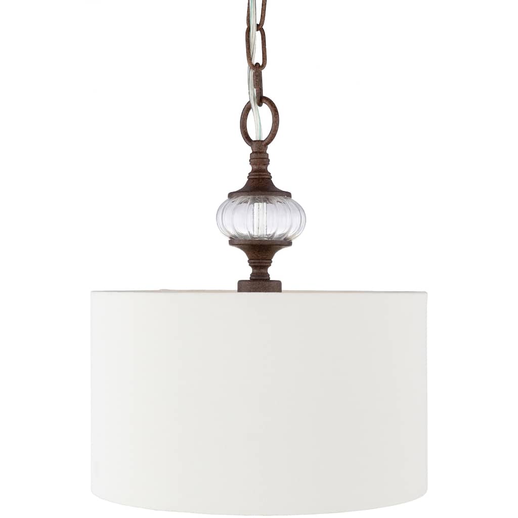 Molino Traditional Shaded 1-light Pendant - 19" x 9" x 9"