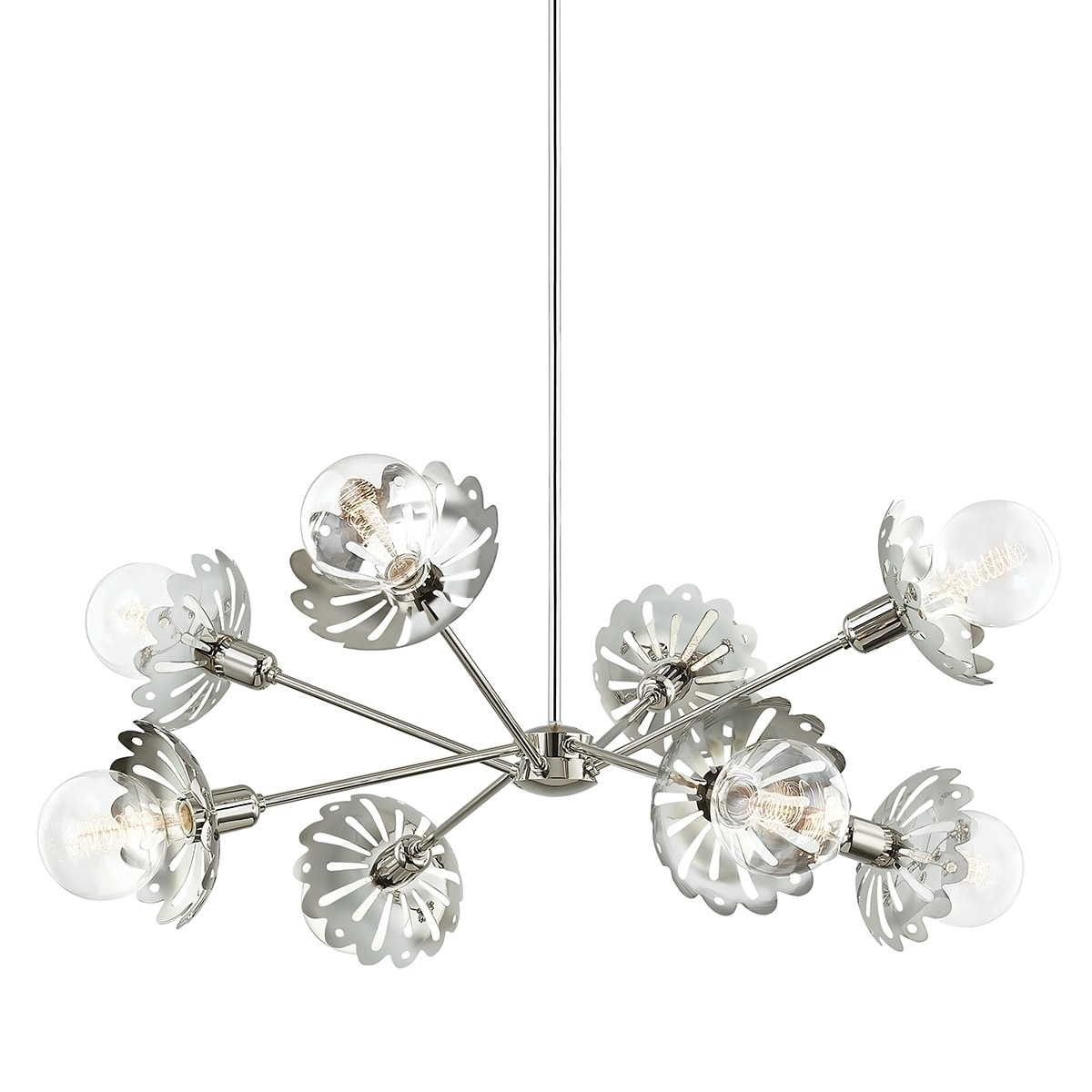 Alyssa 8-light Polished Nickel Chandelier - Chandeliers For Bedrooms by Overstock.com