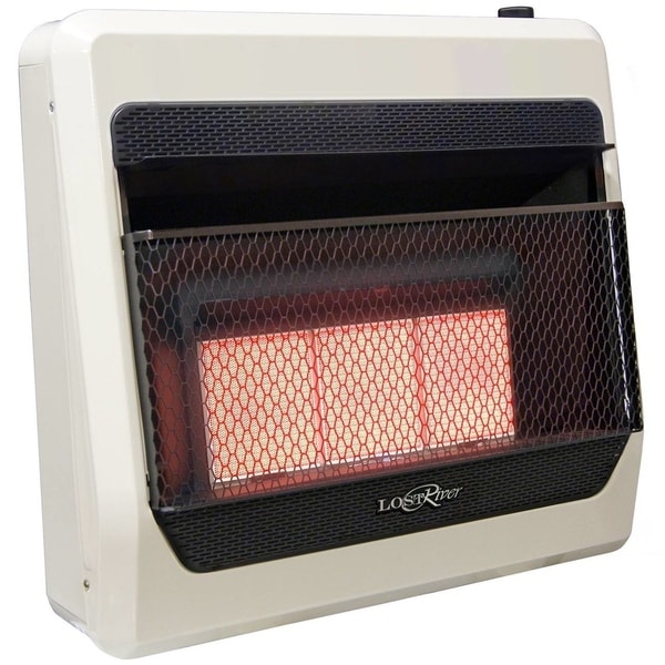 Lost River Liquid Propane Gas Ventless Infrared Radiant Plaque Heater - 28,000 BTU, T-Stat Control - Model# LR3TIR-LP