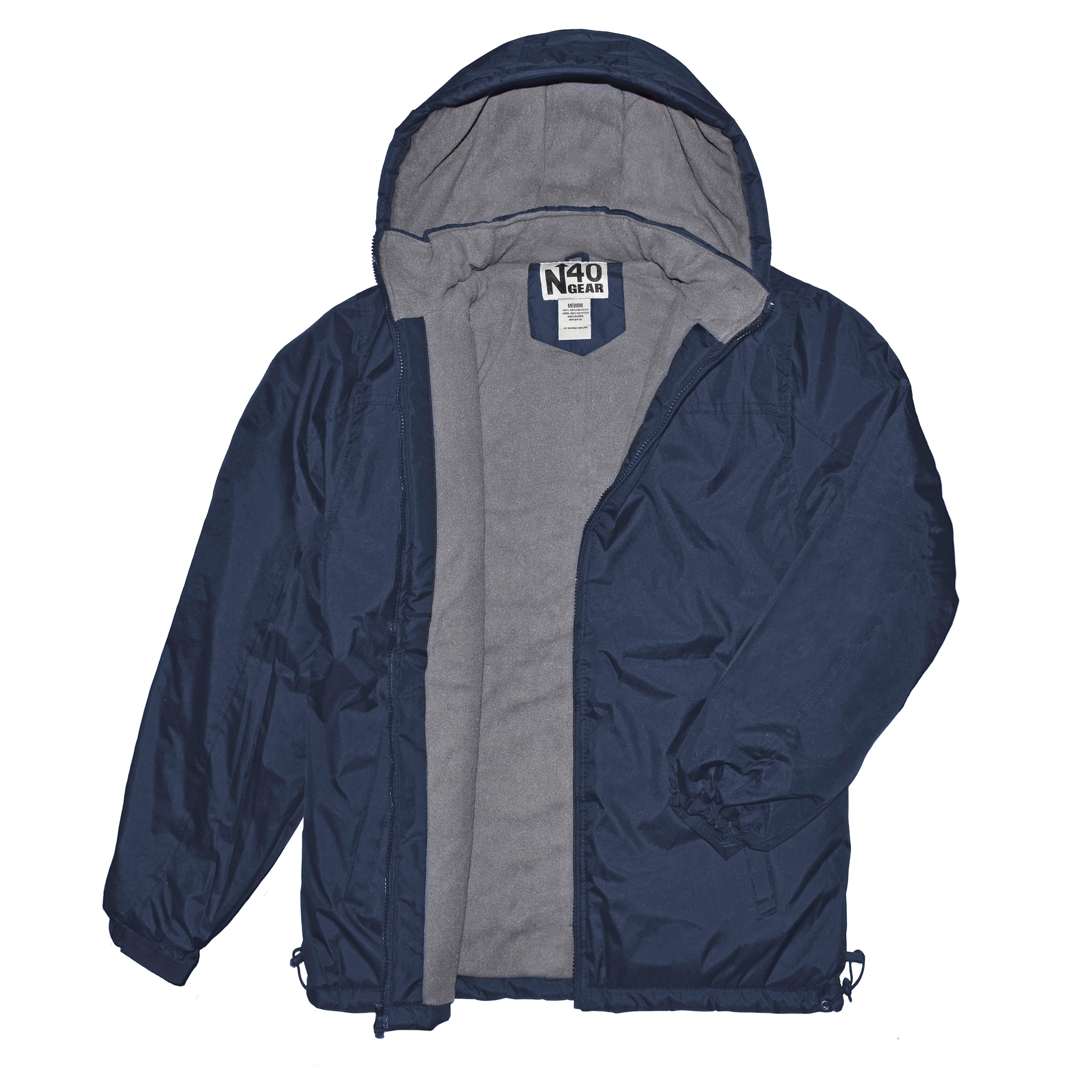 fleece lined jacket with hood