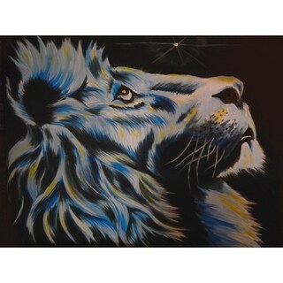 CANVAS Lion Under the Stars by Ed Capeau Art Painting Reproduction