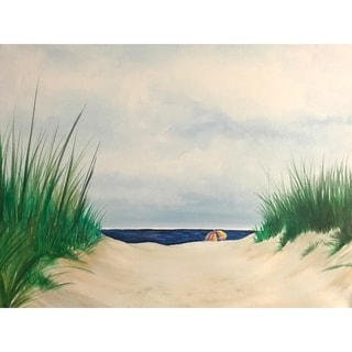 Canvas Dune Entrance By Ed Capeau Seascape Acrylic Art Painting 