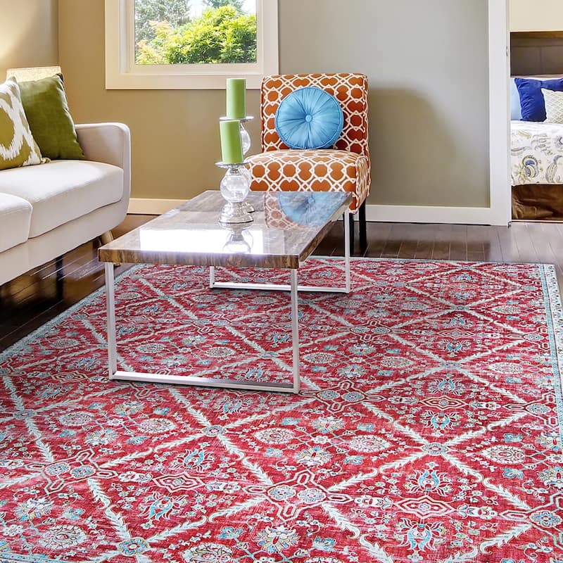 Legion Argolis Pink-Ivory Area Rug