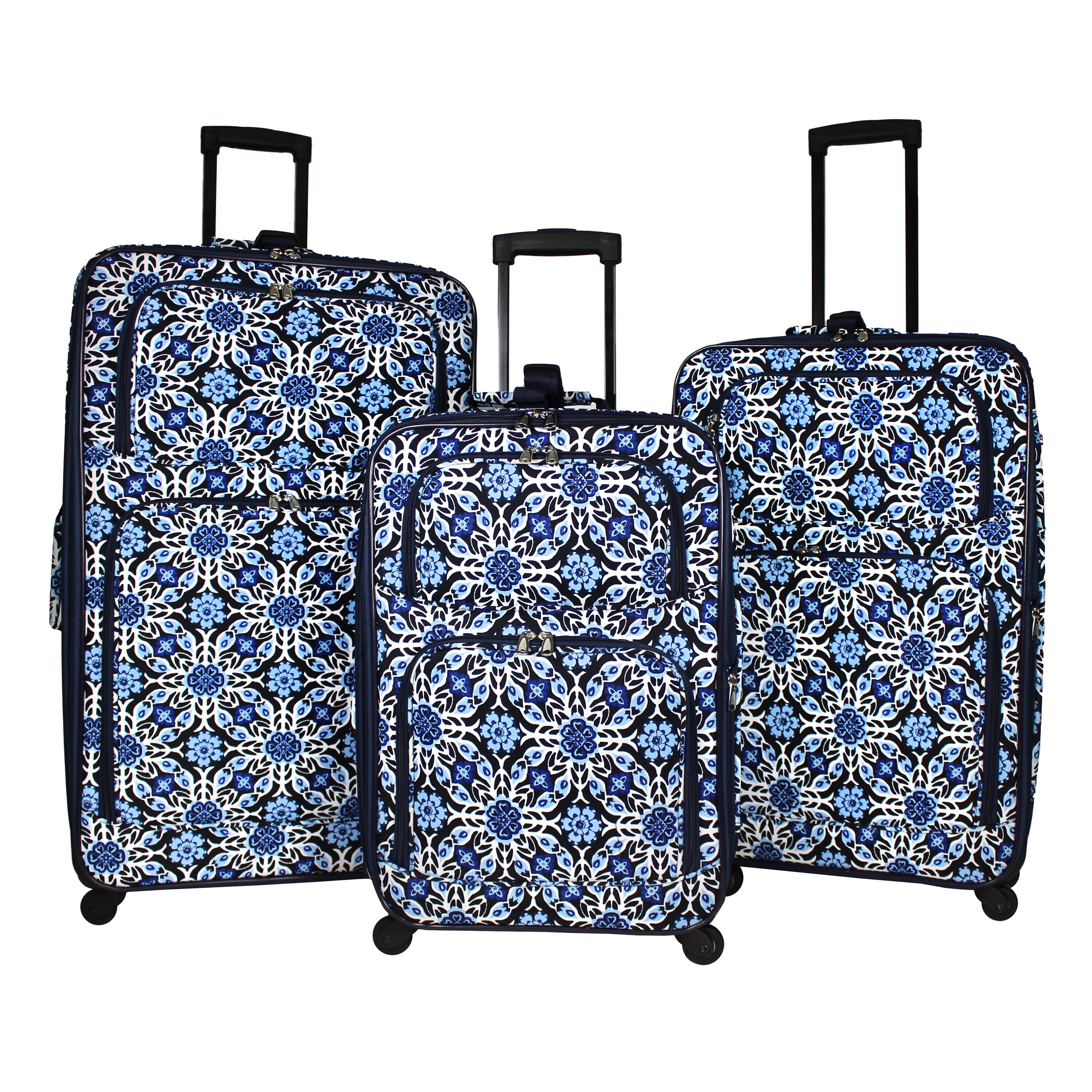 floral luggage set