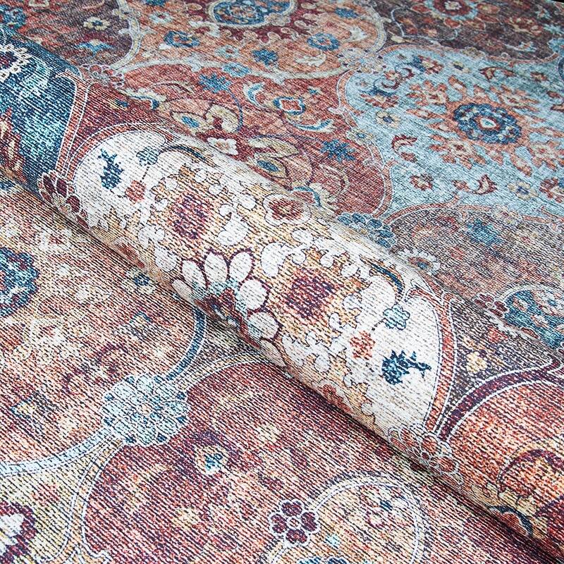 Legion Flora Mosaic Blue-Multicolor Area Rug