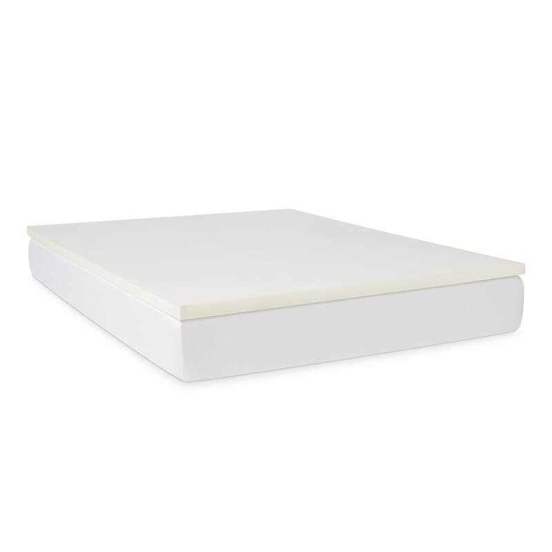 Linenspa Essentials 2 Inch Foam Mattress Topper with Premium Mattress Protector Set