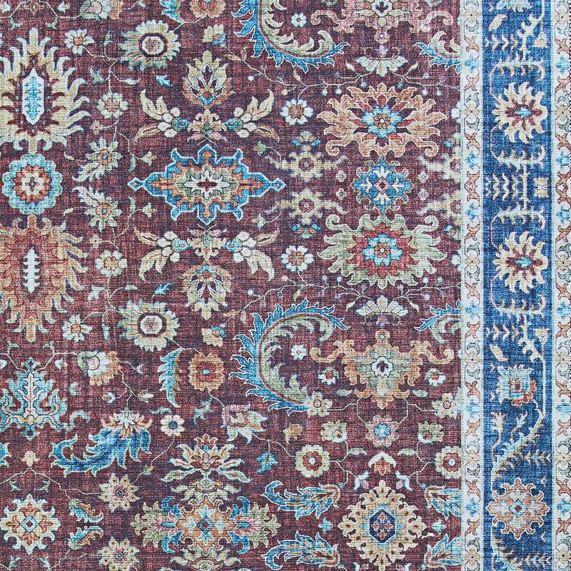 Legion Carmania Burgundy-Blue Area Rug
