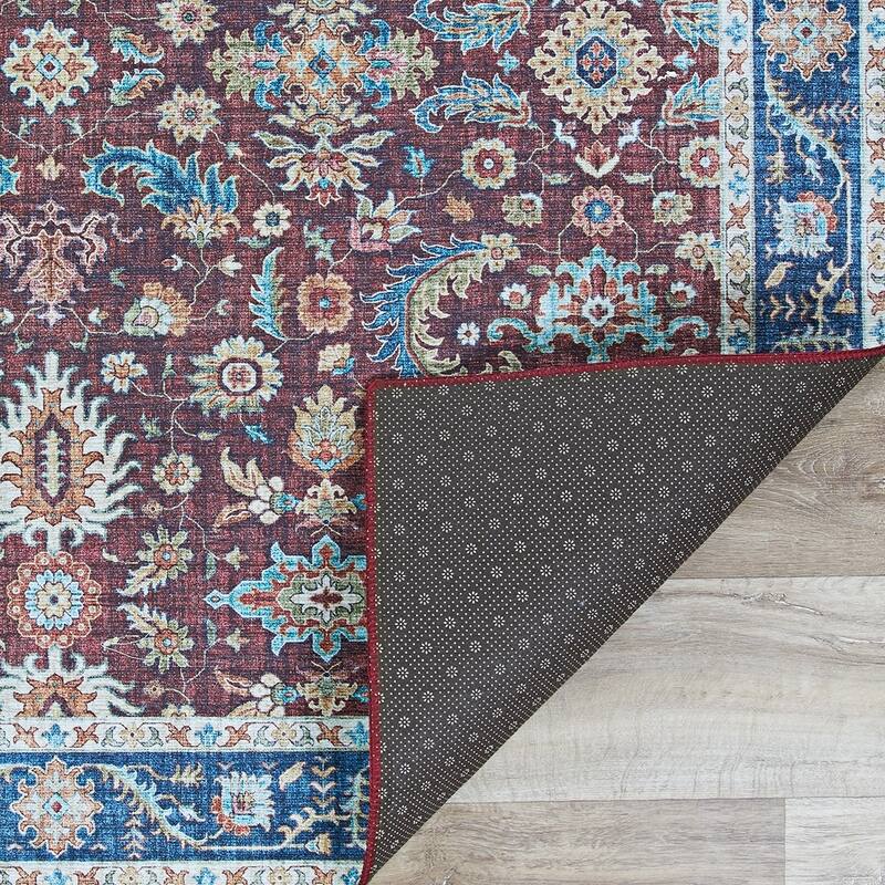 Legion Carmania Burgundy-Blue Area Rug