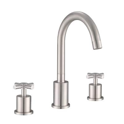 Ancona Prima 3 Brushed Nickel Widespread Bathroom Faucet