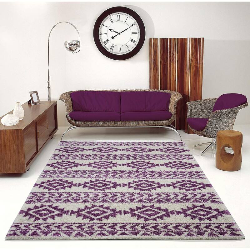 LaDole Rugs Shaggy Soft Area Rug Carpet Tapis For Living Room Bedroom