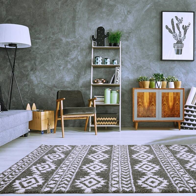 LaDole Rugs Shaggy Soft Area Rug Carpet Tapis For Living Room Bedroom