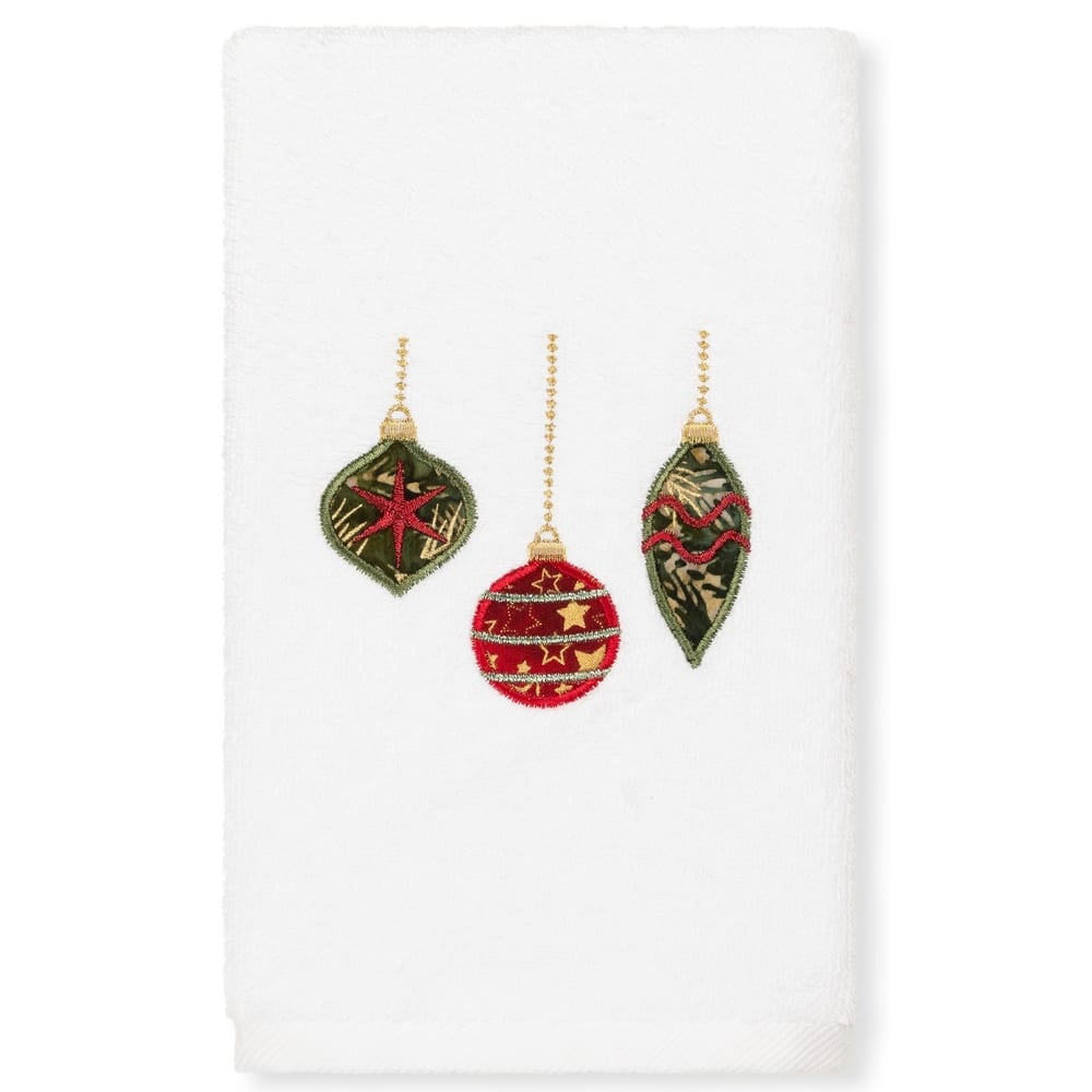 Authentic Hotel and Spa Christmas Ornaments Embroidered Luxury 100% Turkish Cotton Hand Towel
