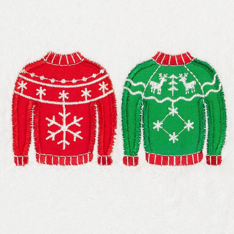 Authentic Hotel and Spa Christmas Sweaters Embroidered Luxury 100% Turkish Cotton Hand Towel