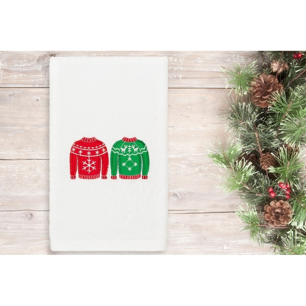 Authentic Hotel and Spa Christmas Sweaters Embroidered Luxury 100% Turkish Cotton Hand Towel
