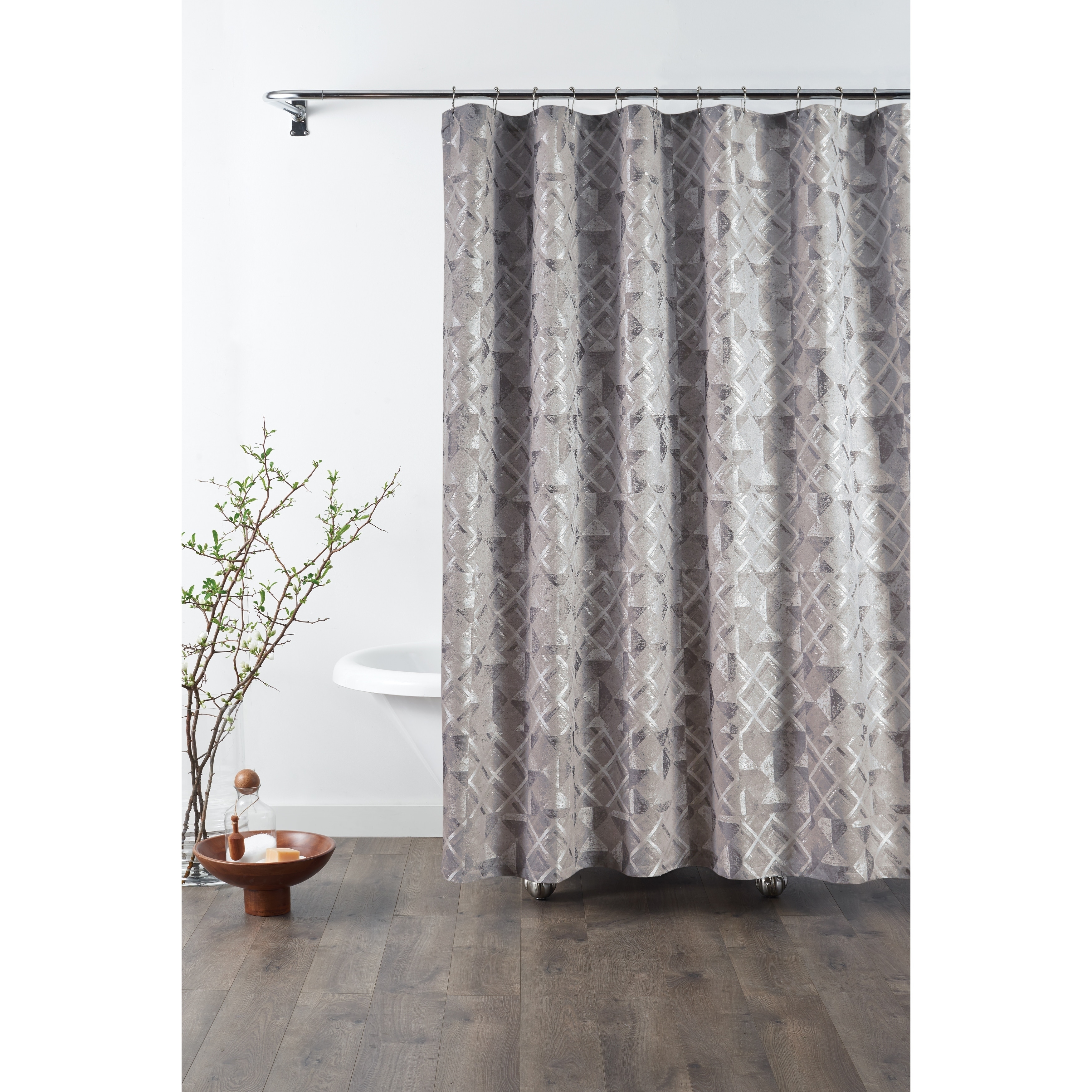 gray shower curtain kirklands