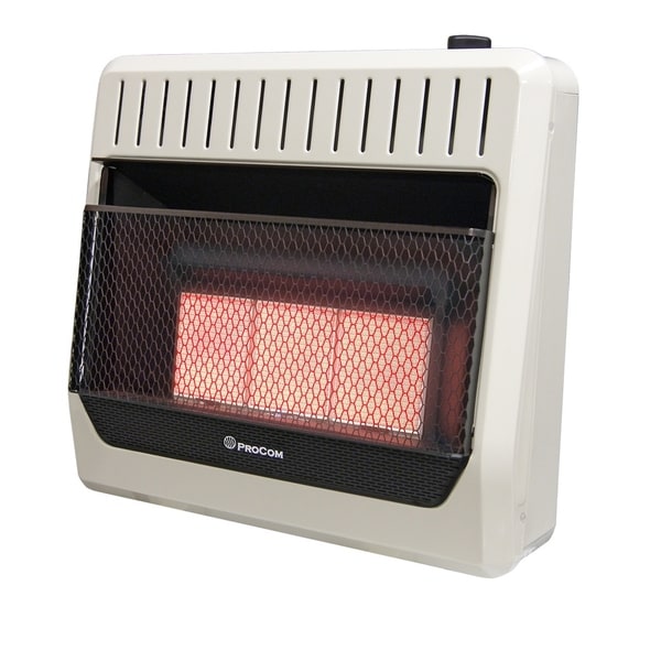 ProCom Heating Natural Gas Ventless Infrared Plaque Heater - 30,000 BTU, Manual Control - Model# MN3PHG
