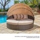 Suncrown Outdoor 5-Piece Wicker Patio Canopy Daybed - Thumbnail 1
