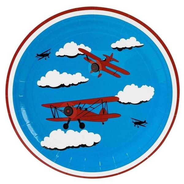 airplane paper plates