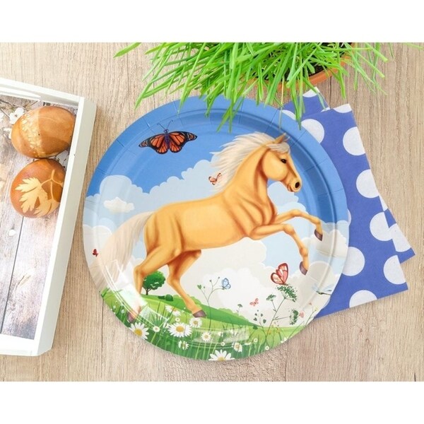 horse paper plates