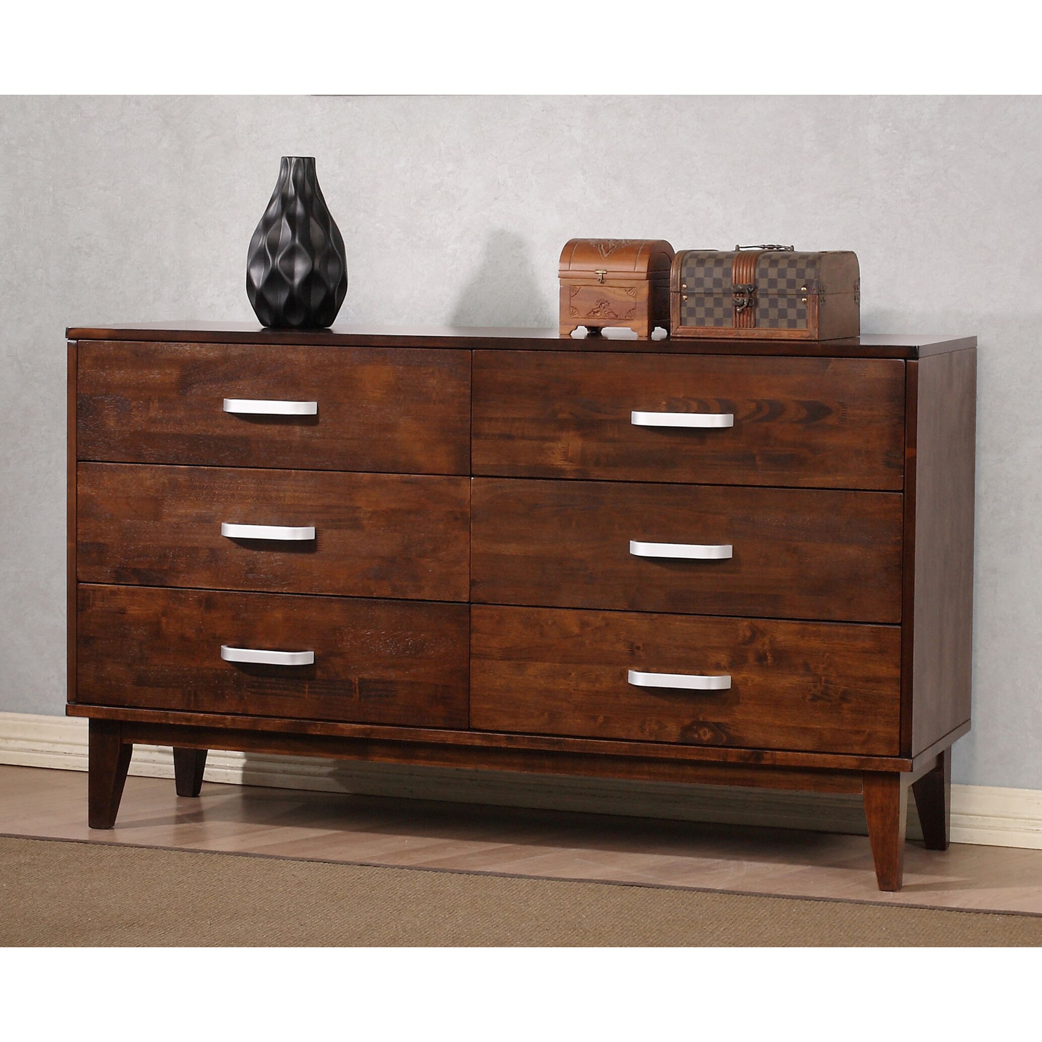 strick & bolton marley light charcoal grey 6 drawer dresser Storkcraft Storkcaft Alpine 6 Drawer Dresser, Gray