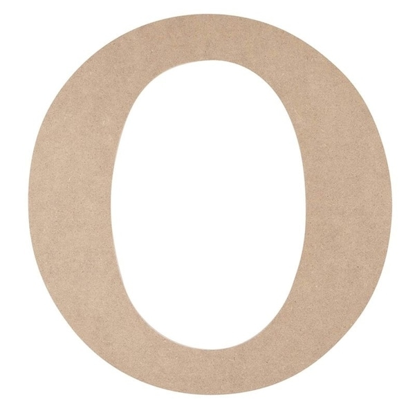 Wooden Greek Letter - DIY Paintable Unfinished Wood Greek Font O for Omicron