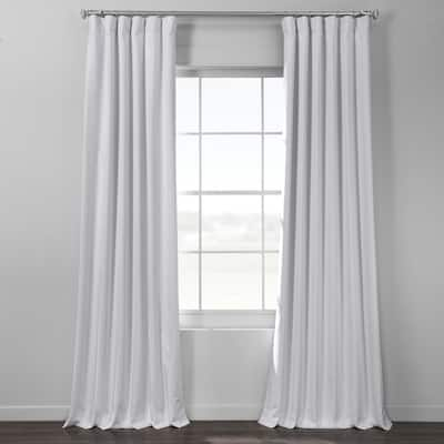 Exclusive Fabrics Italian Textured Faux Linen Insulated Thermal Blackout Curtain (1 Panel) - Premium Texture, Luxurious Elegance