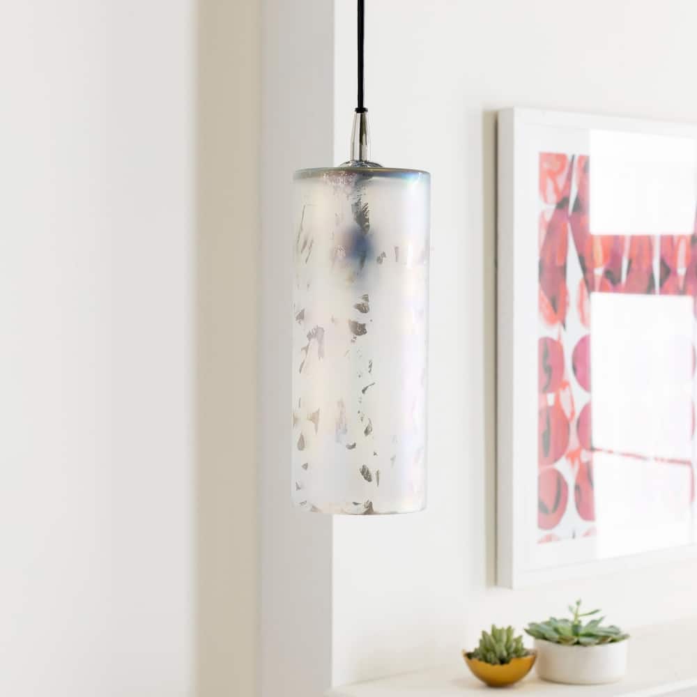 Grundy Glam Antiqued Glass 1-light Pendant