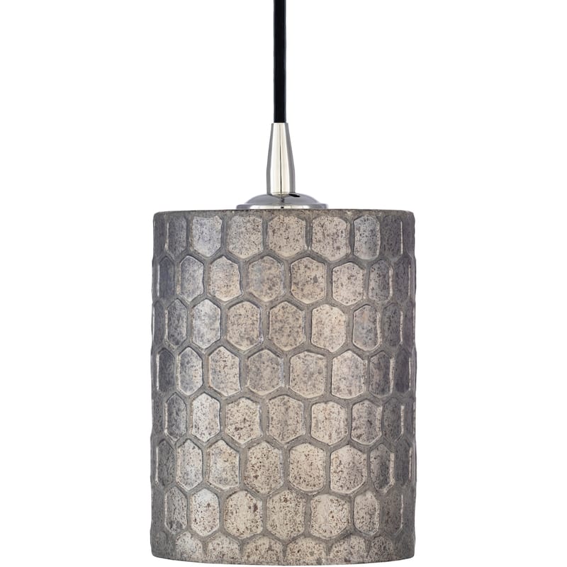 Artistic Weavers Flaxton Industrial Antiqued Polished 1-light Pendant - 7.5" x 5" x 5"