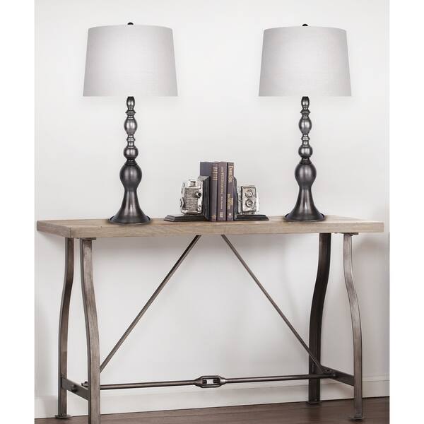 Shop 35 Vintage Metal Table Lamp Set With Modern Balustrade