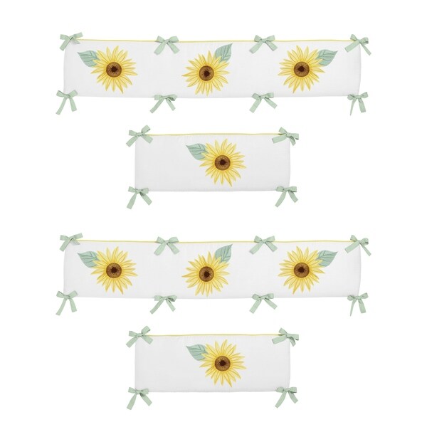 Sunflower crib hot sale bumper
