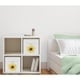 preview thumbnail 2 of 0, Sweet Jojo Designs Yellow Green and White Boho Floral Sunflower Foldable Fabric Storage Bins - Farmhouse Watercolor Flower