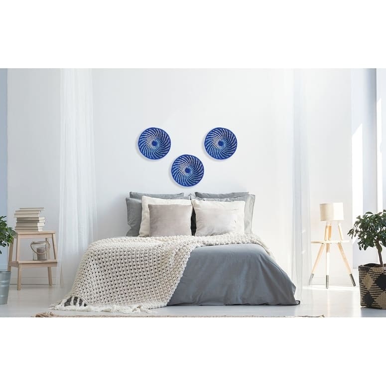 The Curated Nomad Sparrow Handmade Blue Sisal Fruit Basket