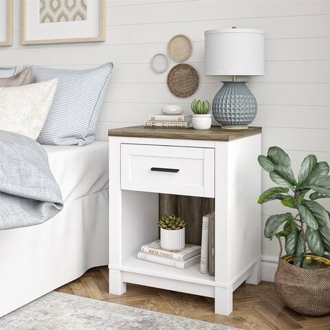 Copper Grove Armavir White Nightstand